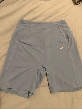Gymshark Light Blue High-Rise Women’s Bike Shorts